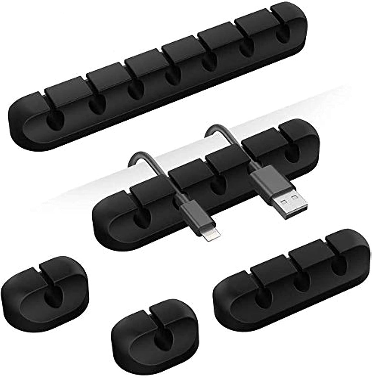 Silicone Storage Cable Management Cable Clamp